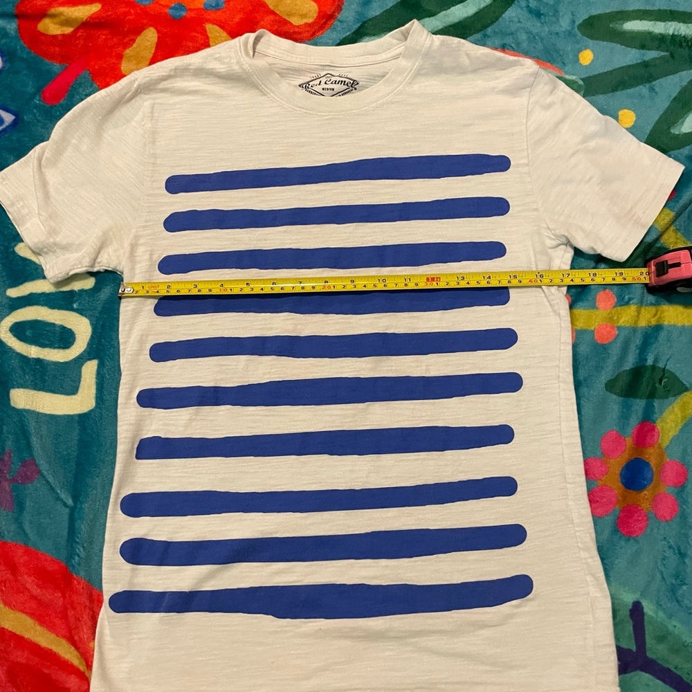 Red Camel White and Blue Short Sleeve Tee